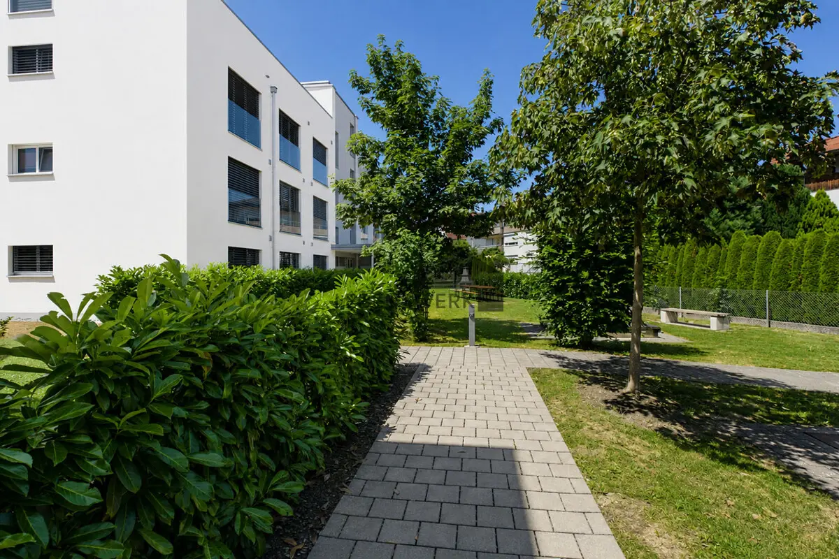 Gepflegtes Wohnumfeld mit grünen Aussenbereichen