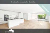 Gartenwohnung mit überdachgter Loggia