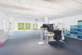 Grosszügige Open-Space-Bürofläche mit flexibler Raumgestaltung
