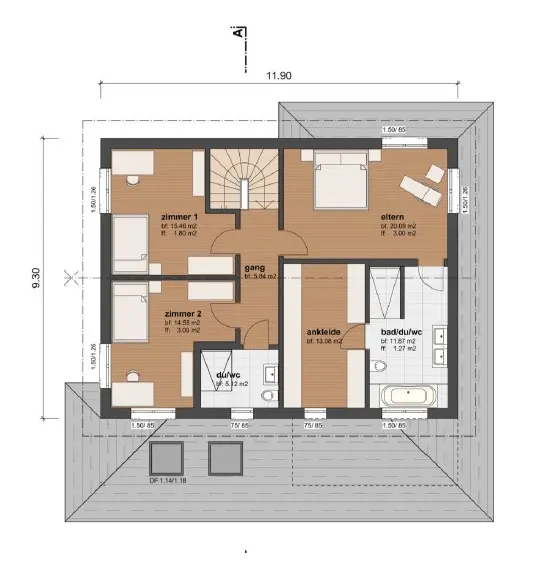 Grundriss OG.