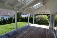 Veranda mit Garten