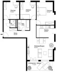 4.5 Zimmer-Wohnung