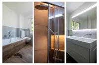 Badezimmer mit vielseitigen Lichtmöglichkeiten
