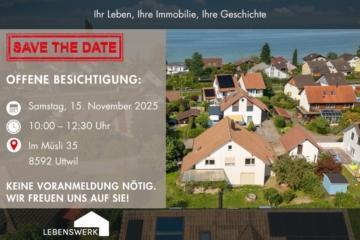 Offene Besichtigung: Einfamilienhaus mit Einliegerwohnung, Uttwil TG, 8592 Uttwil, Einfamilienhaus