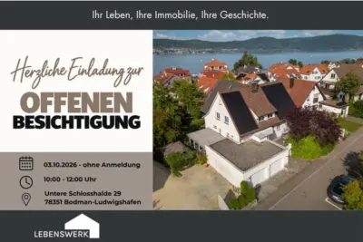 Wohnen, wo andere Urlaub machen – mit Hallenbad und Seeblick, Bodman-Ludwigshafen (DE), 78351 Bodman-Ludwigshafen, Einfamilienhaus