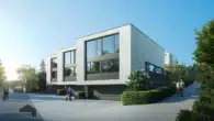 Objektansicht West - NEUBAUPROJEKT: Grosses 6.5-Zi. Reihenmittelhaus Nr. C – Altnau TG