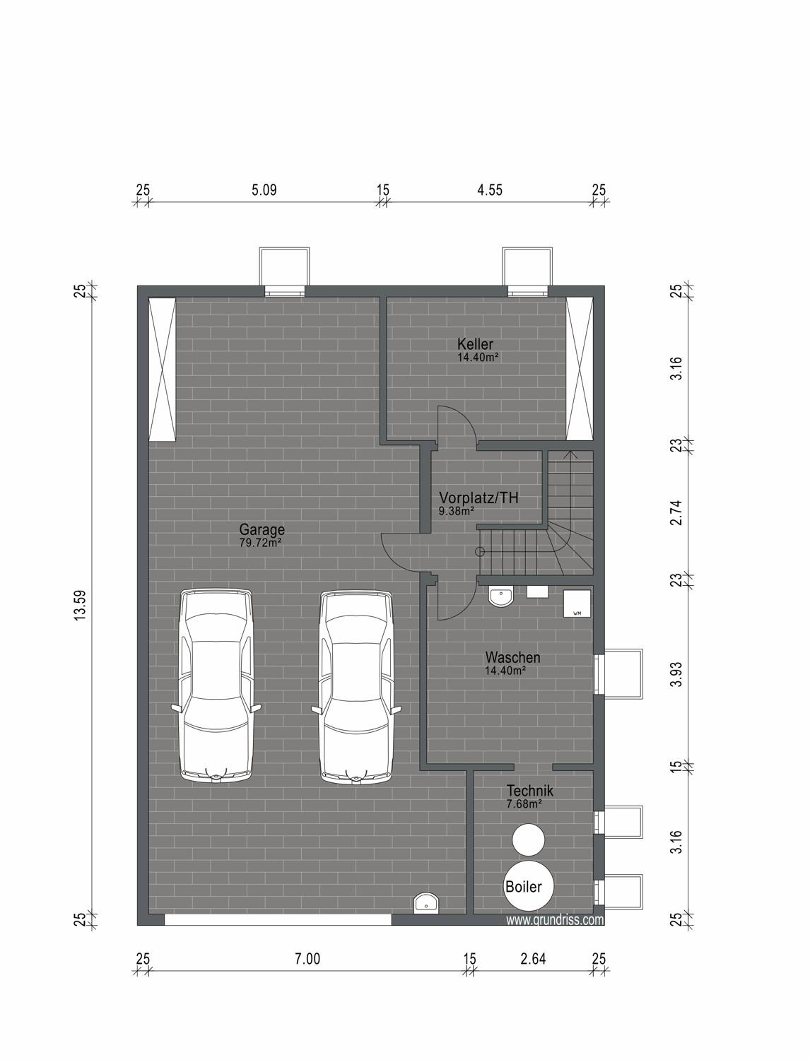 Grundriss Untergeschoss