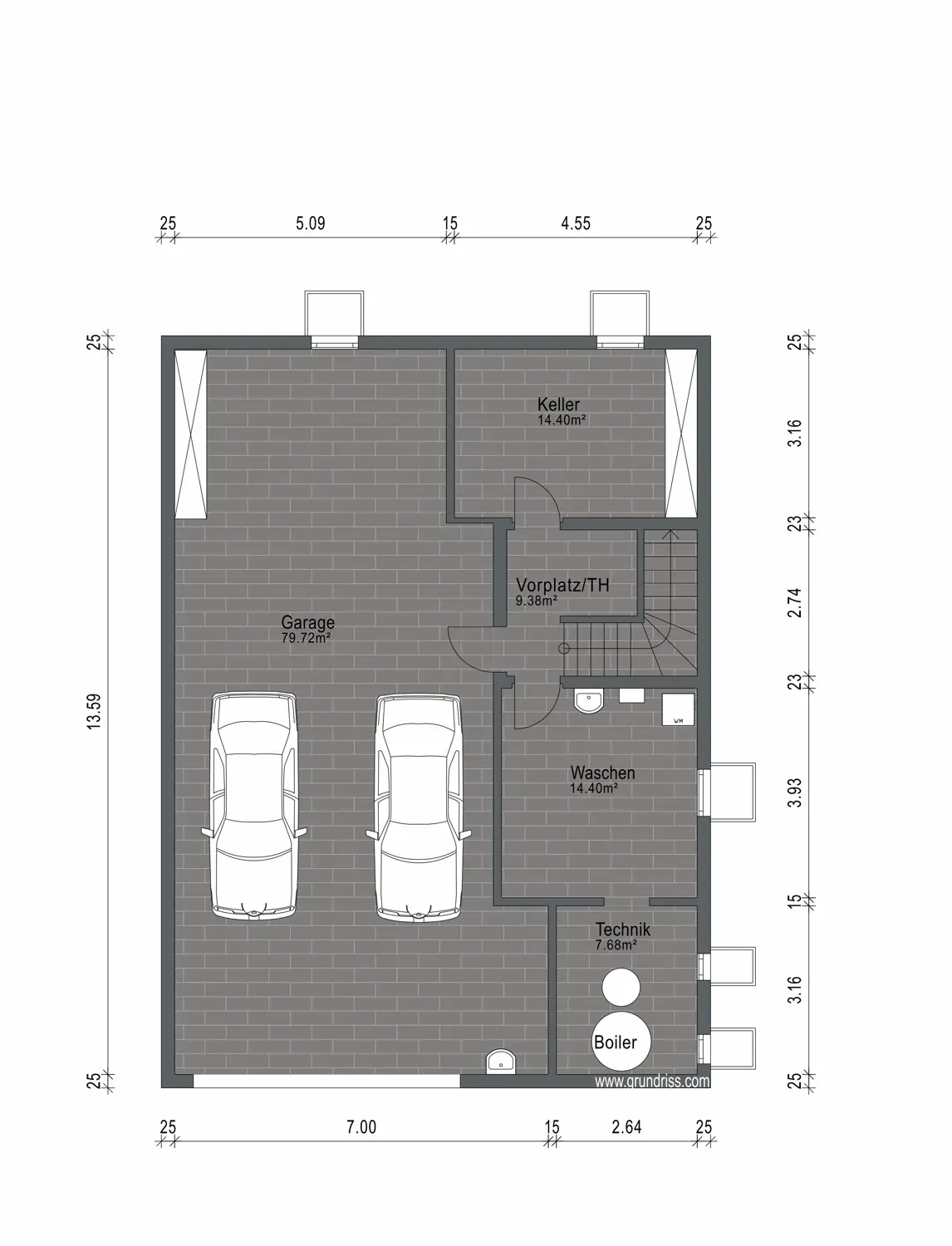 Grundriss Untergeschoss