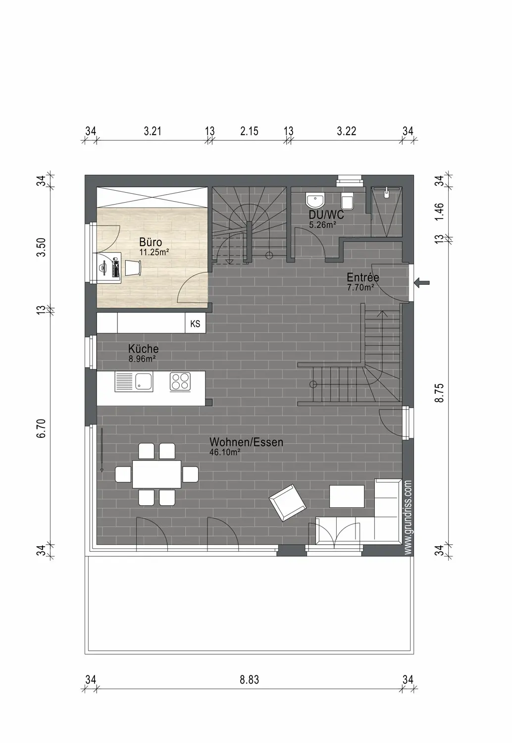 Grundriss Erdgeschoss