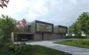 Objektansicht Zufahrt - NEUBAU EFH B mit Keller, Garage & Carport – Scherzingen TG