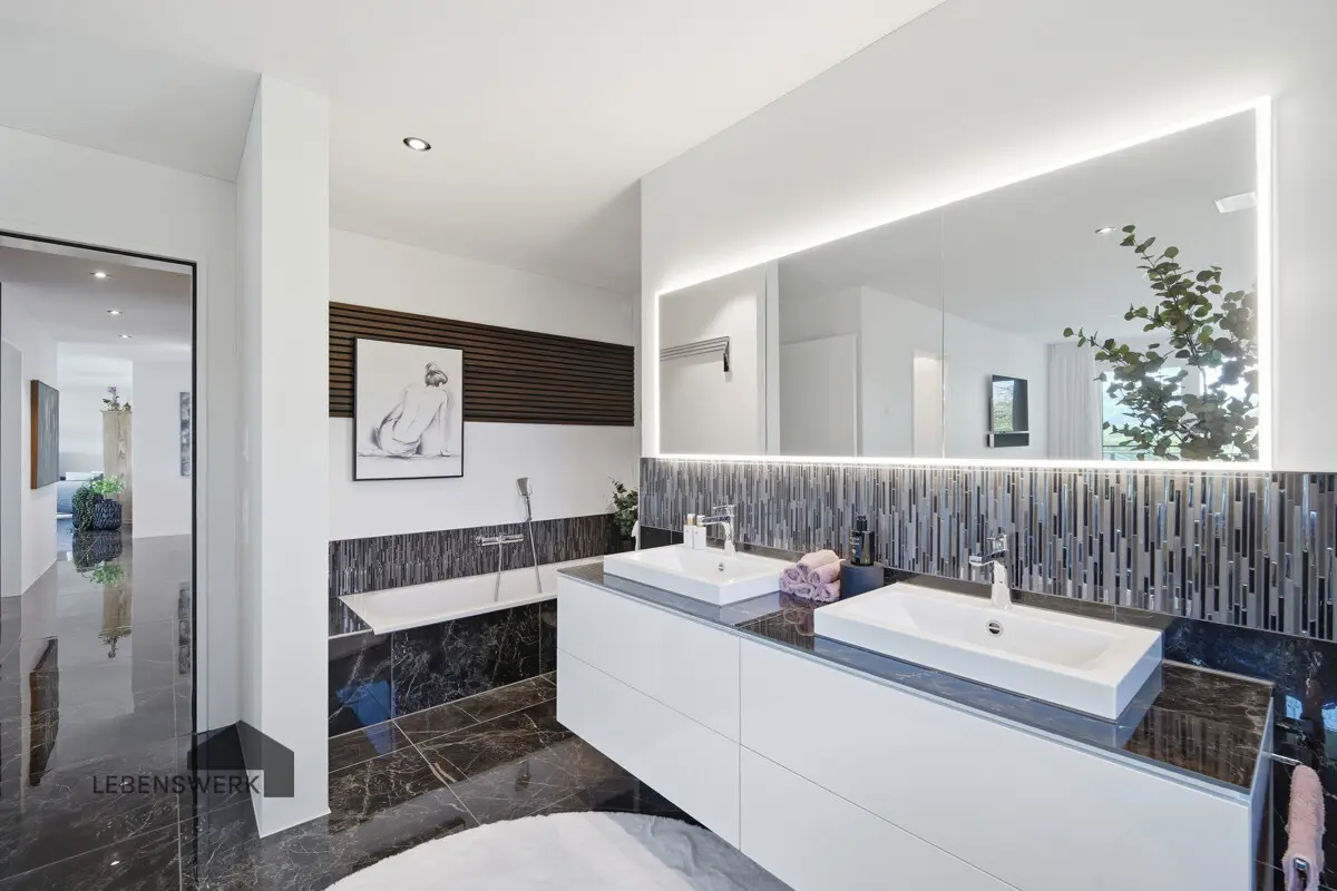 Offenes En-suite Bad