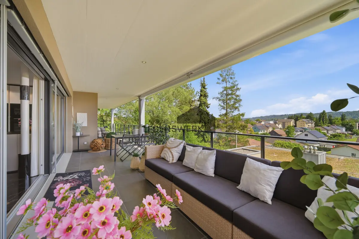 Weitäufige Terrasse