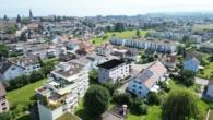 Objektansicht West - Baugrundstück mit Baubewilligung für ein Mehrfamilienhaus – Romanshorn TG