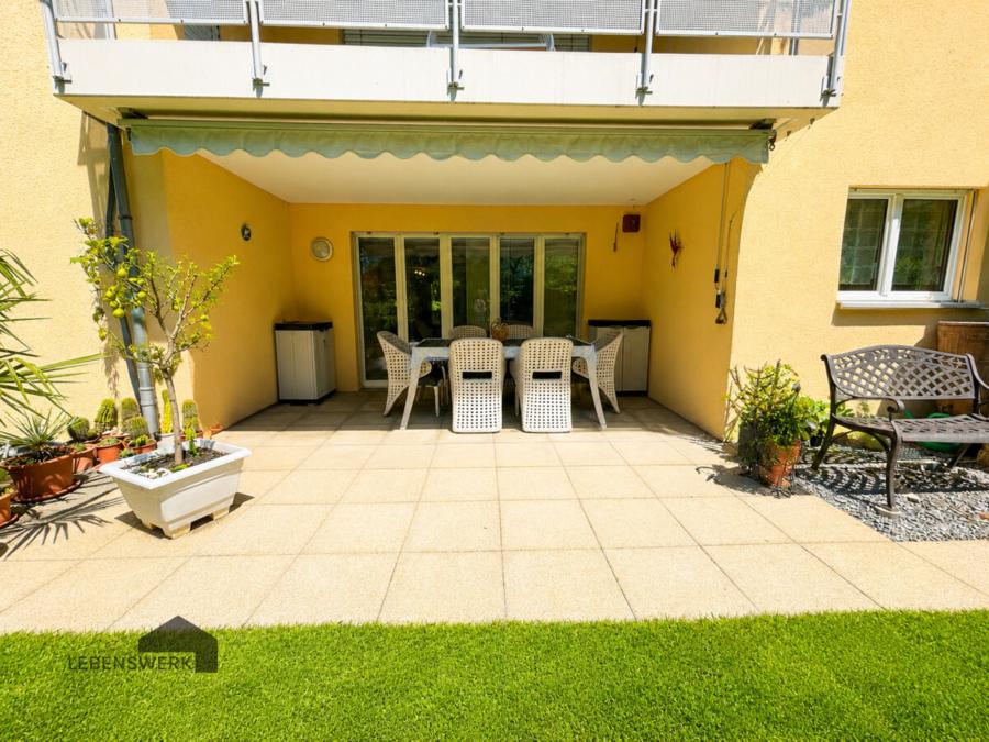 Sonniger Terrassenplatz