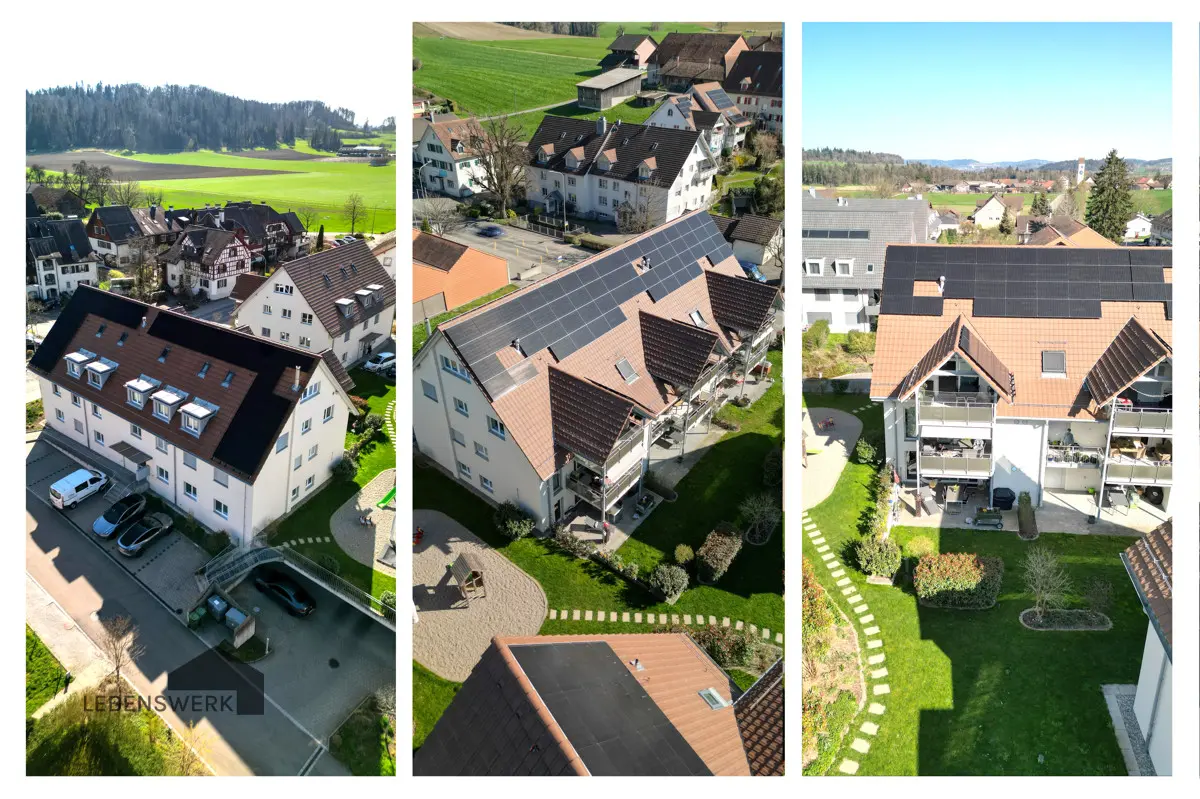 Bird’s-Eye View – die Liegenschaft, eingebettet in Natur – klar strukturiert und charmant gelegen