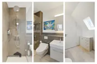 Duschkomfort auf den Punkt. Duschbad mit begehbarer Dusche und Fenster