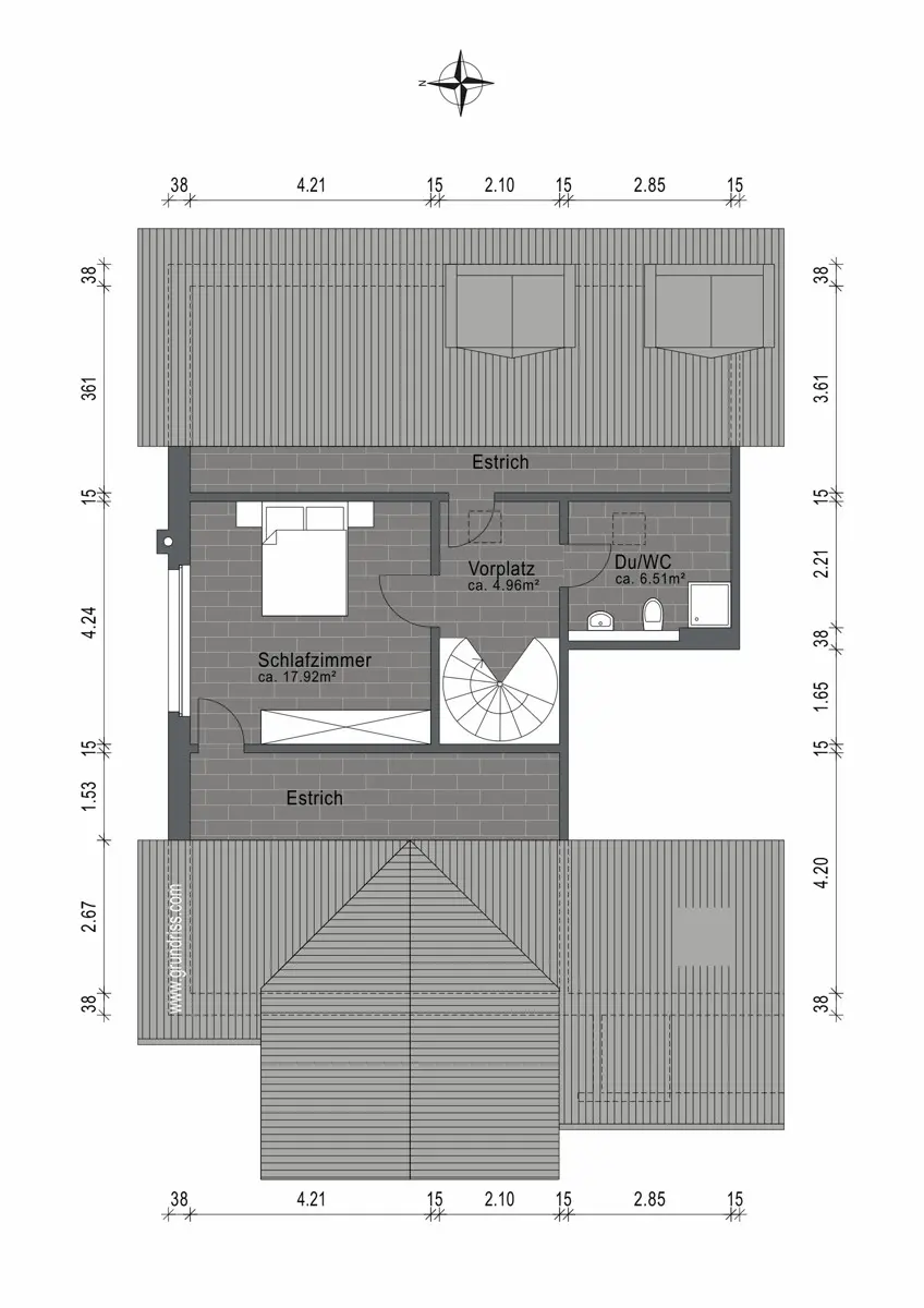Grundriss Dachgeschoss
