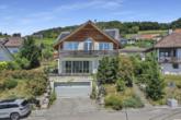 Objektansicht Süd - Helles Einfamilienhaus mit Alpenpanorama im schönen Thurtal
