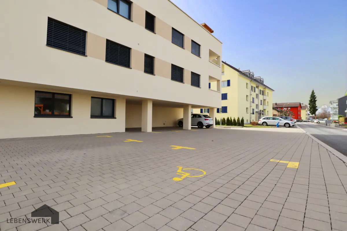 Ansicht Parkplätze