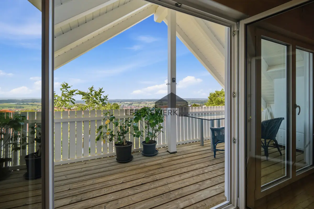 Balkon mit Aussicht