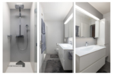 Duschbad mit modernen Armaturen - Charmante 4.5-Zimmer-Wohnung mit ca. 300 m² Gartenanteil – Uttwil TG