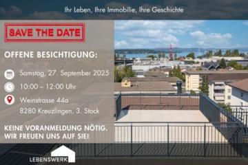 Wohnen am Wiibärg – 4.5 Zimmer Attika mit 3 Terrassen, Kreuzlingen TG – OFFENE BESICHTIGUNG AM 27.09.2025, 8280 Kreuzlingen, Attikawohnung