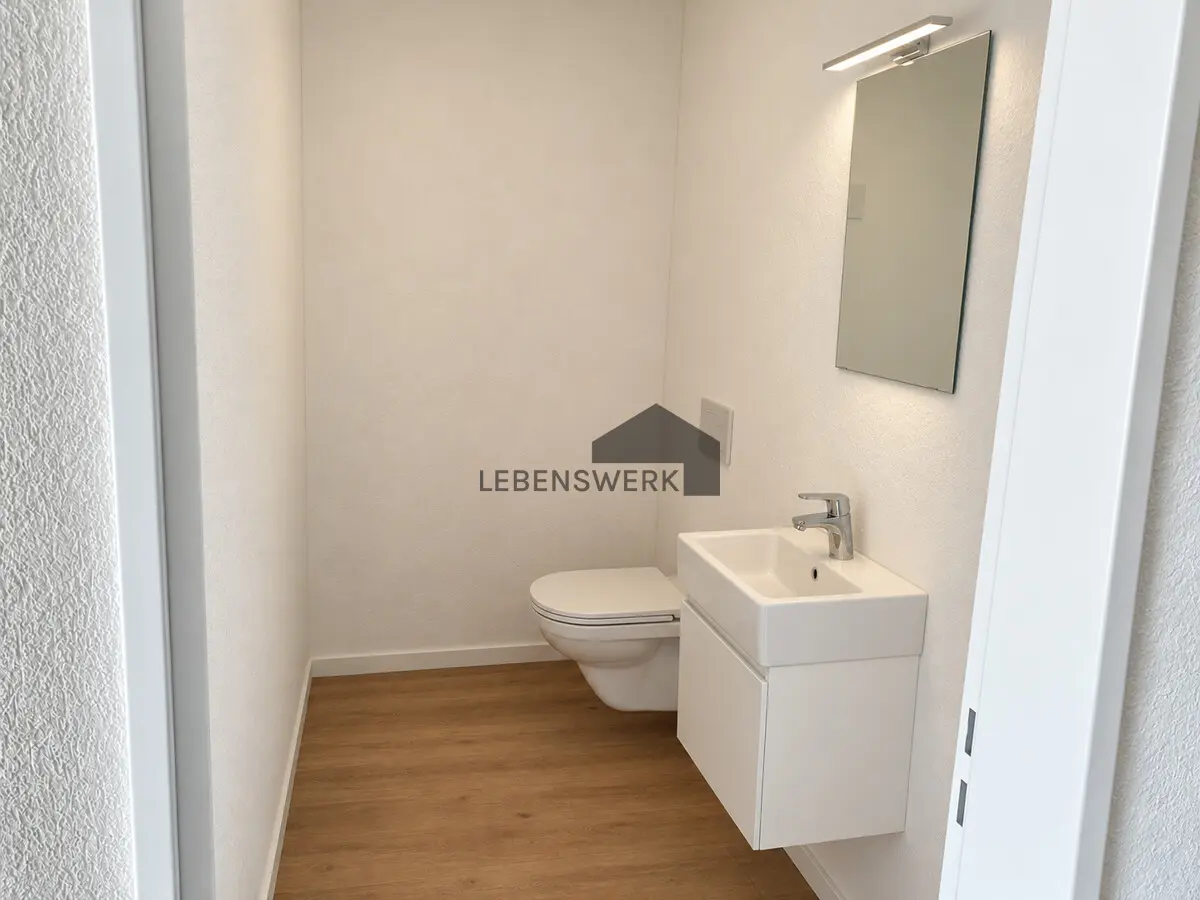Das Gäste-WC im EG.