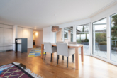 Blick zur Terrasse - Seesichtwohnung mit Panoramablick auf den Untersee – Steckborn TG